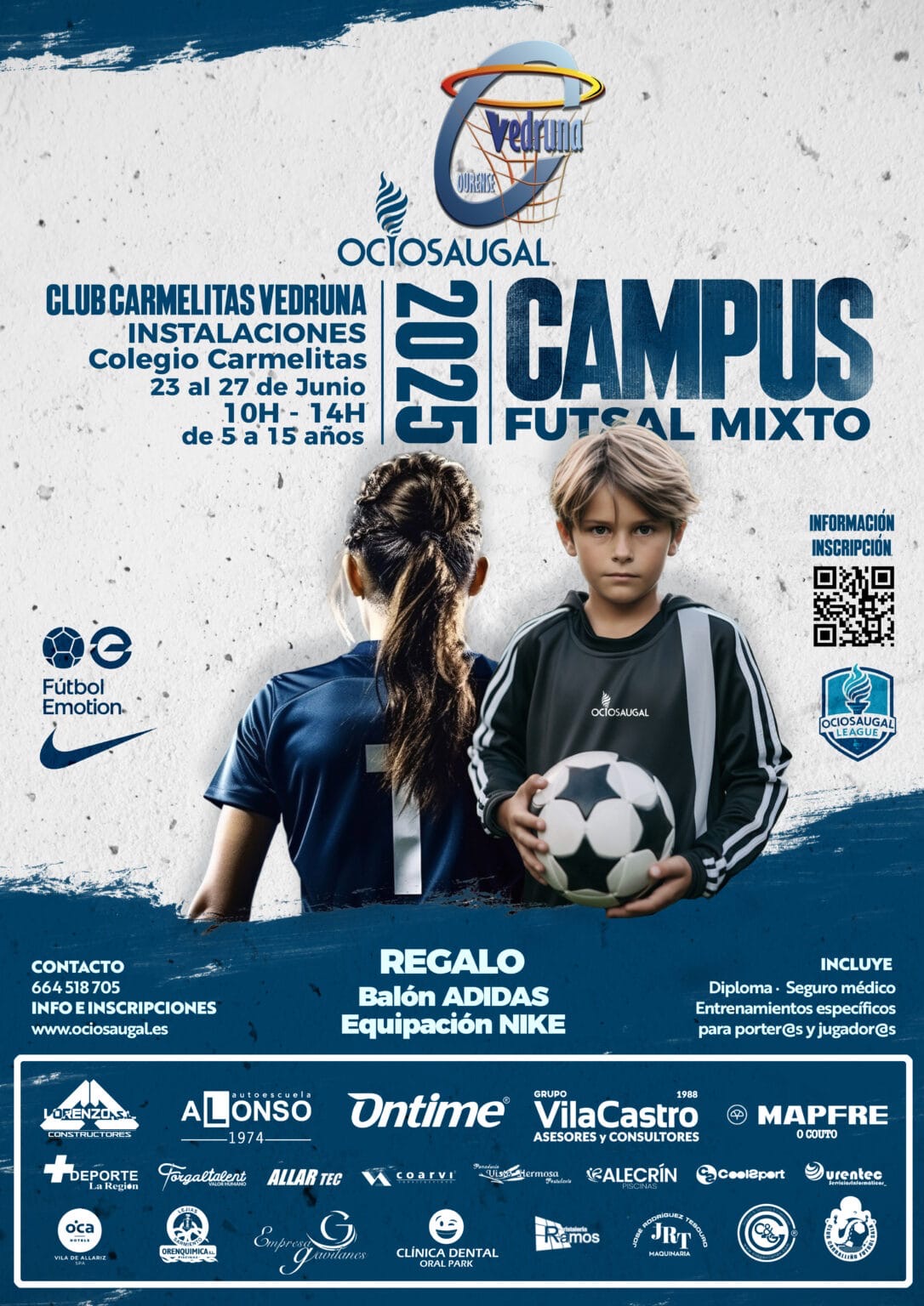 Lee más sobre el artículo Campus Fútsal Club Carmelitas Vedruna Ociosaugal 2025